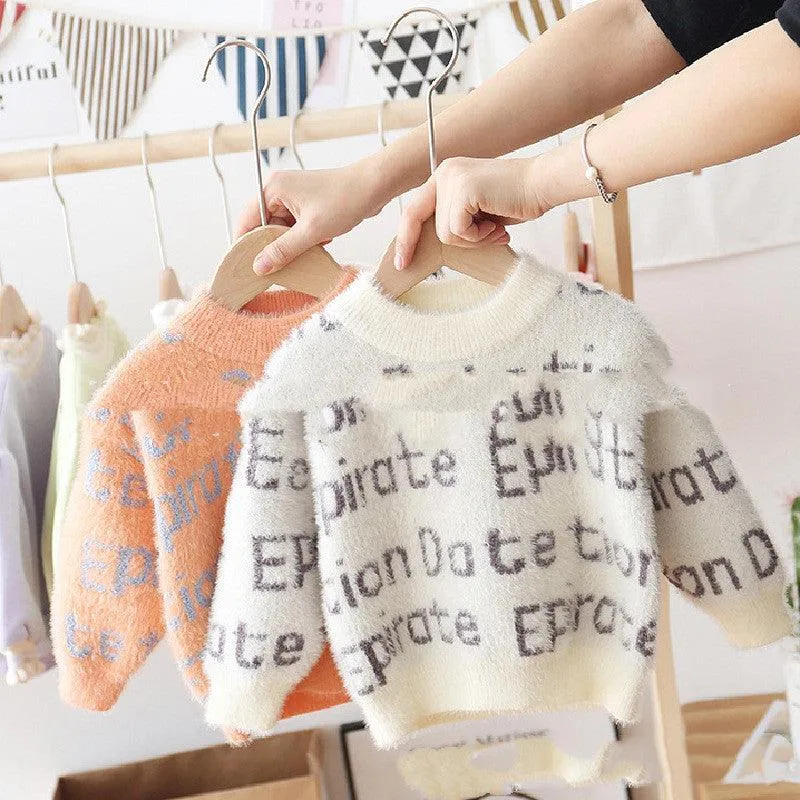 Boys Thick Knitted Round Neck Bottoming Shirt