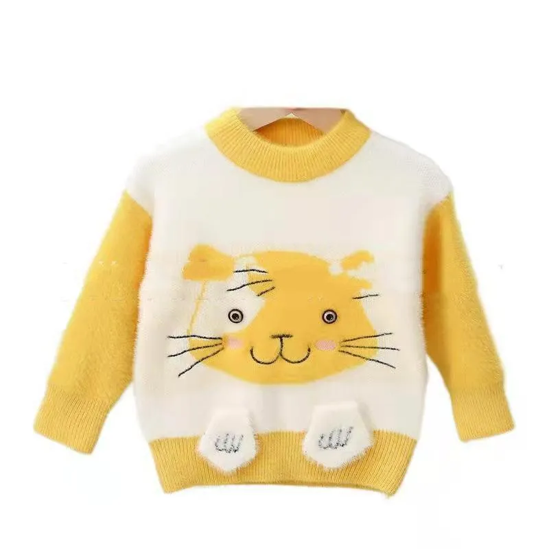 Boys Thick Knitted Round Neck Bottoming Shirt