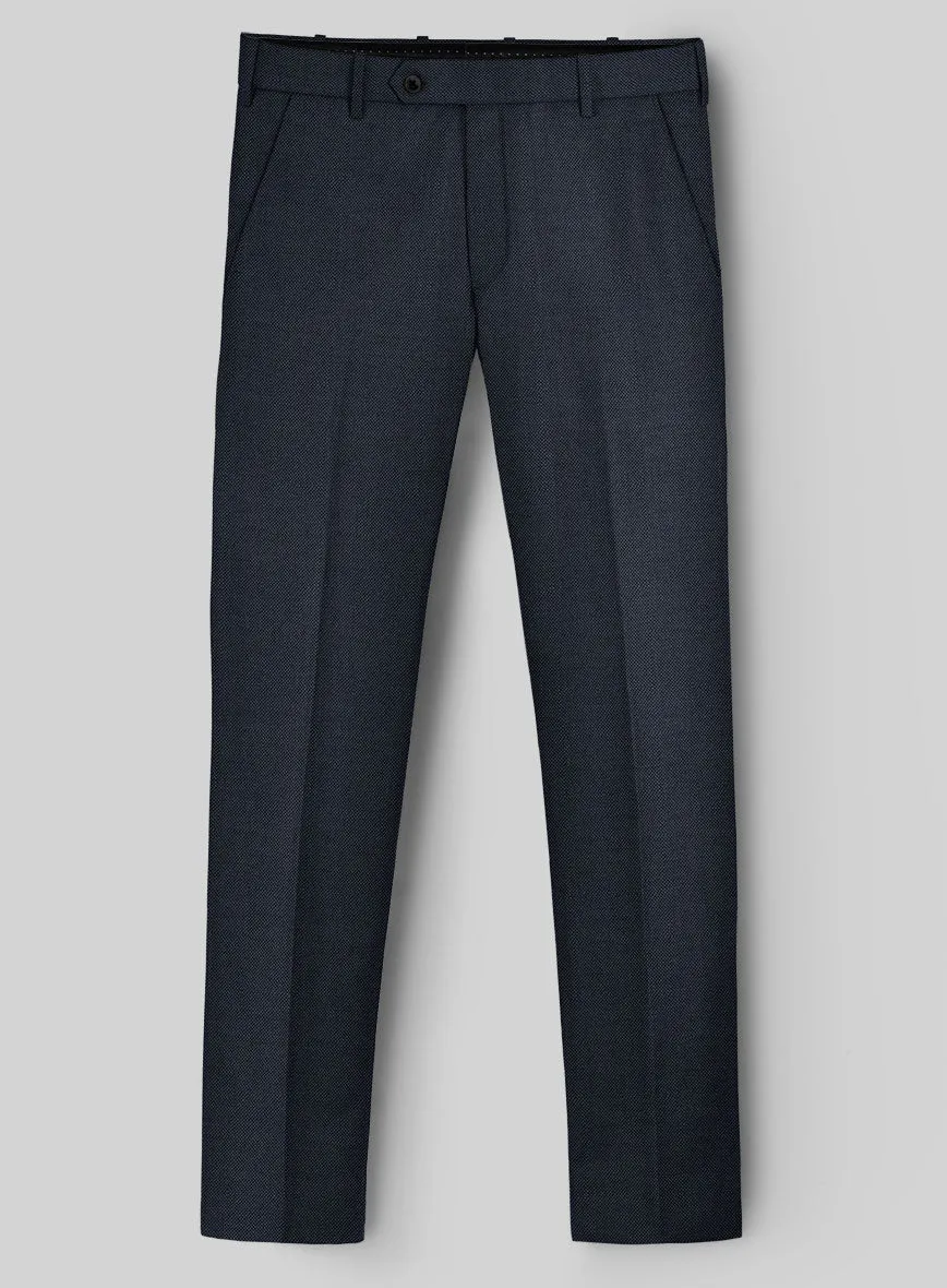 Hardy Minnis Blue Birdseye Wool Pants