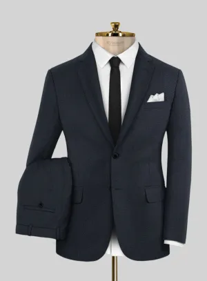 Hardy Minnis Blue Birdseye Wool Suit
