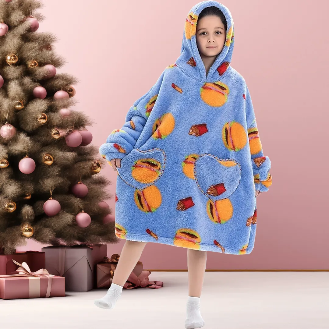 Kids Blanket Hoodie (1-12 Years Old)
