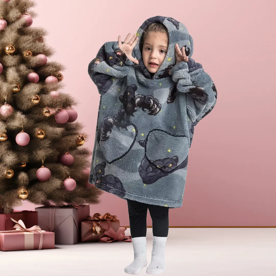 Kids Blanket Hoodie (1-12 Years Old)