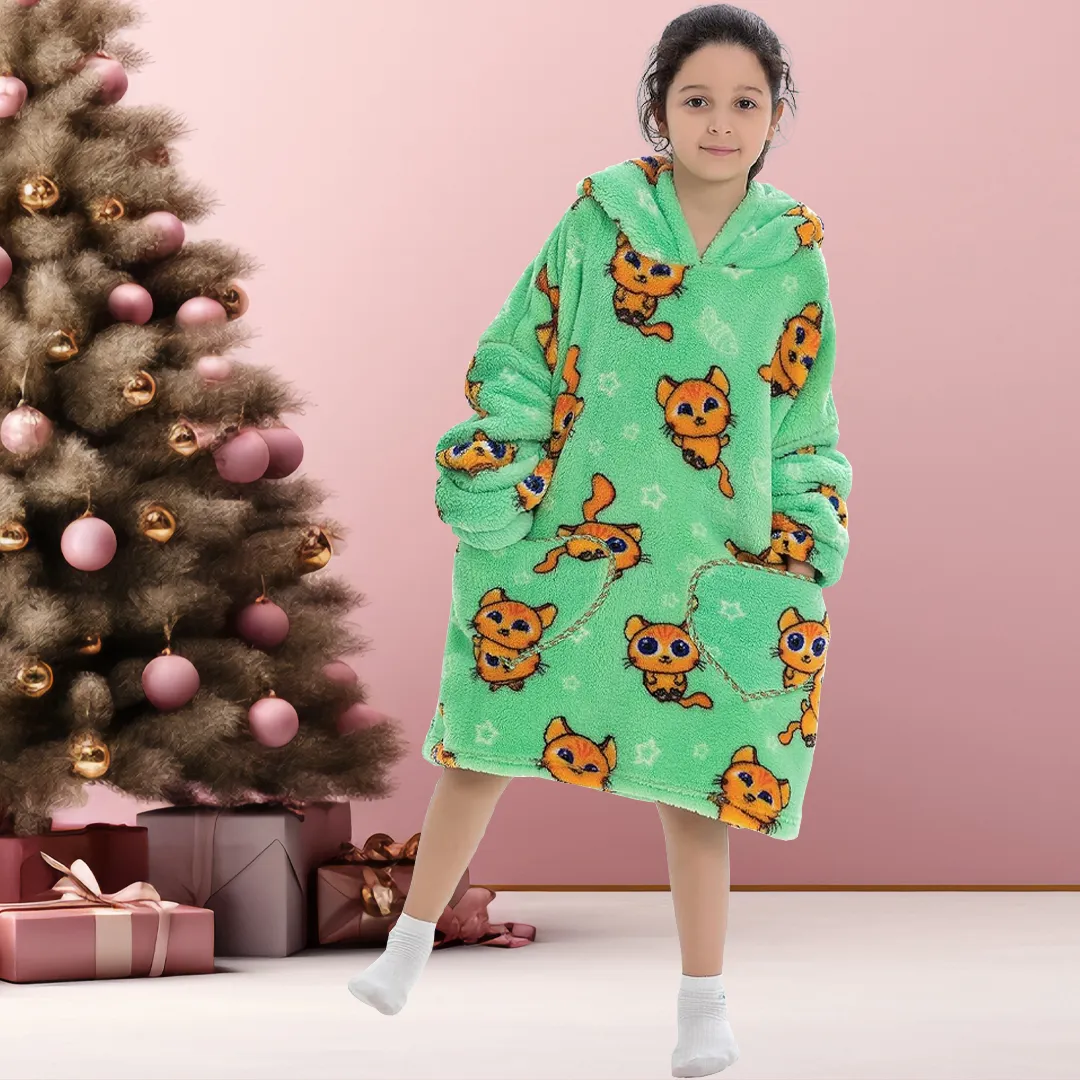 Kids Blanket Hoodie (1-12 Years Old)