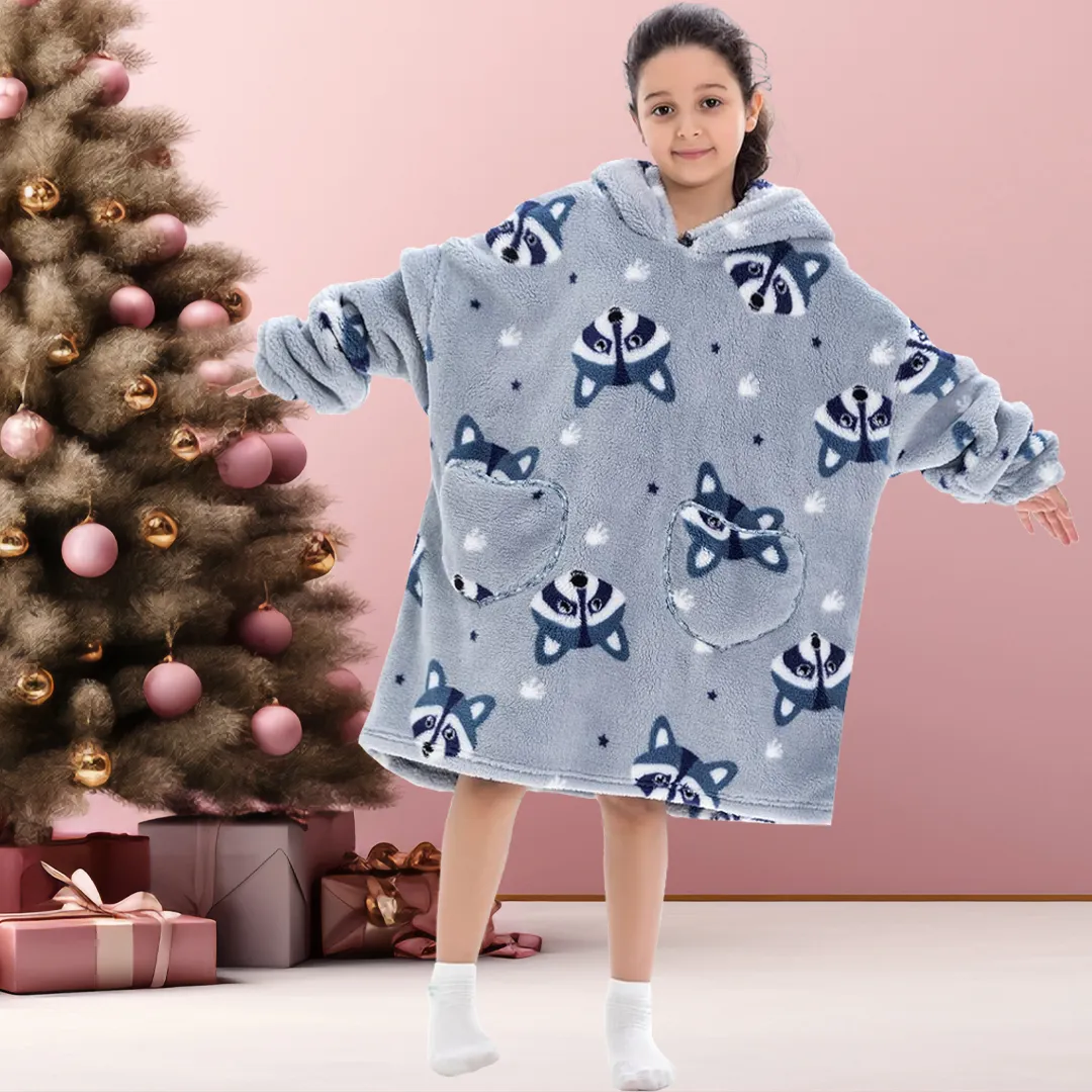 Kids Blanket Hoodie (1-12 Years Old)