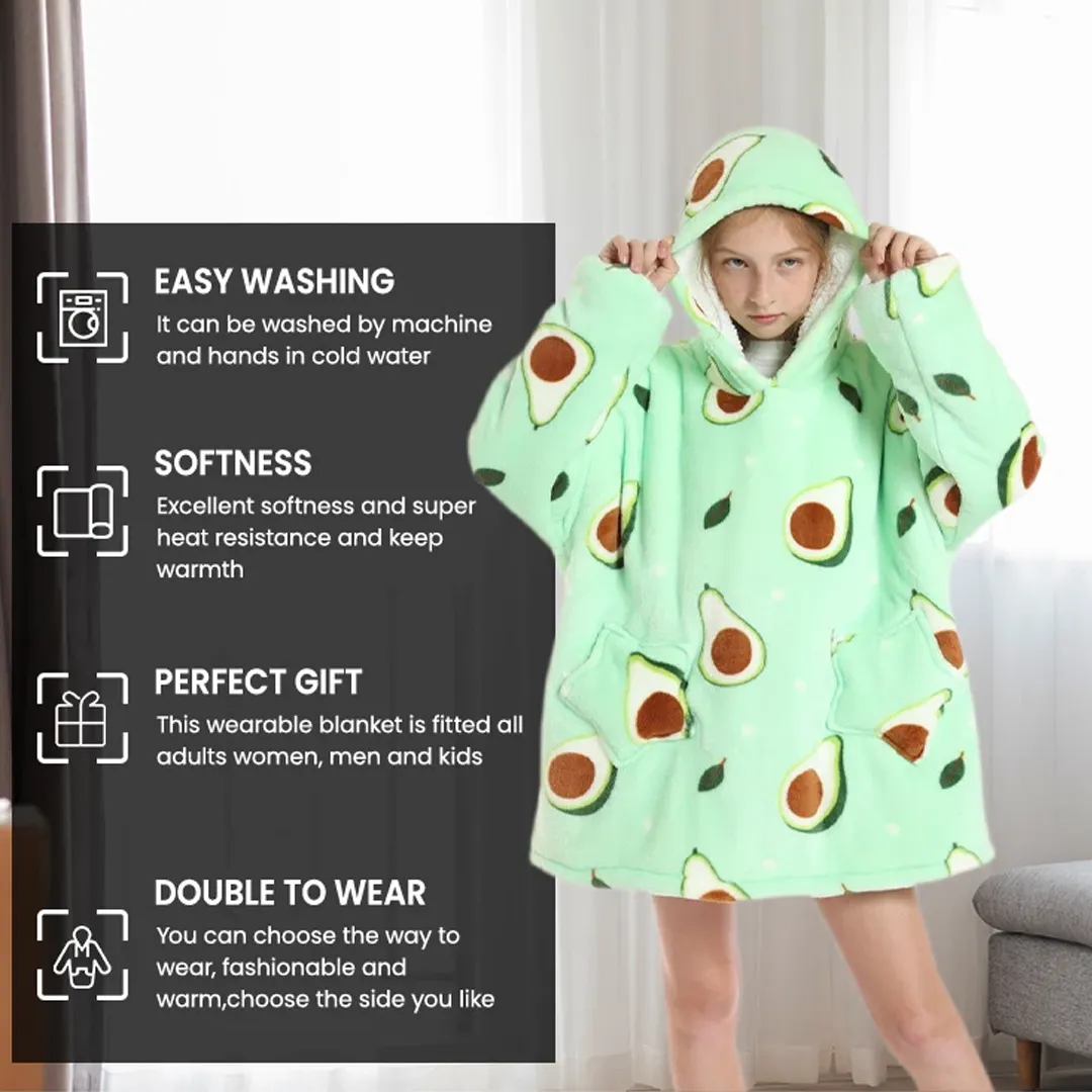 Kids Blanket Hoodie (1-12 Years Old)