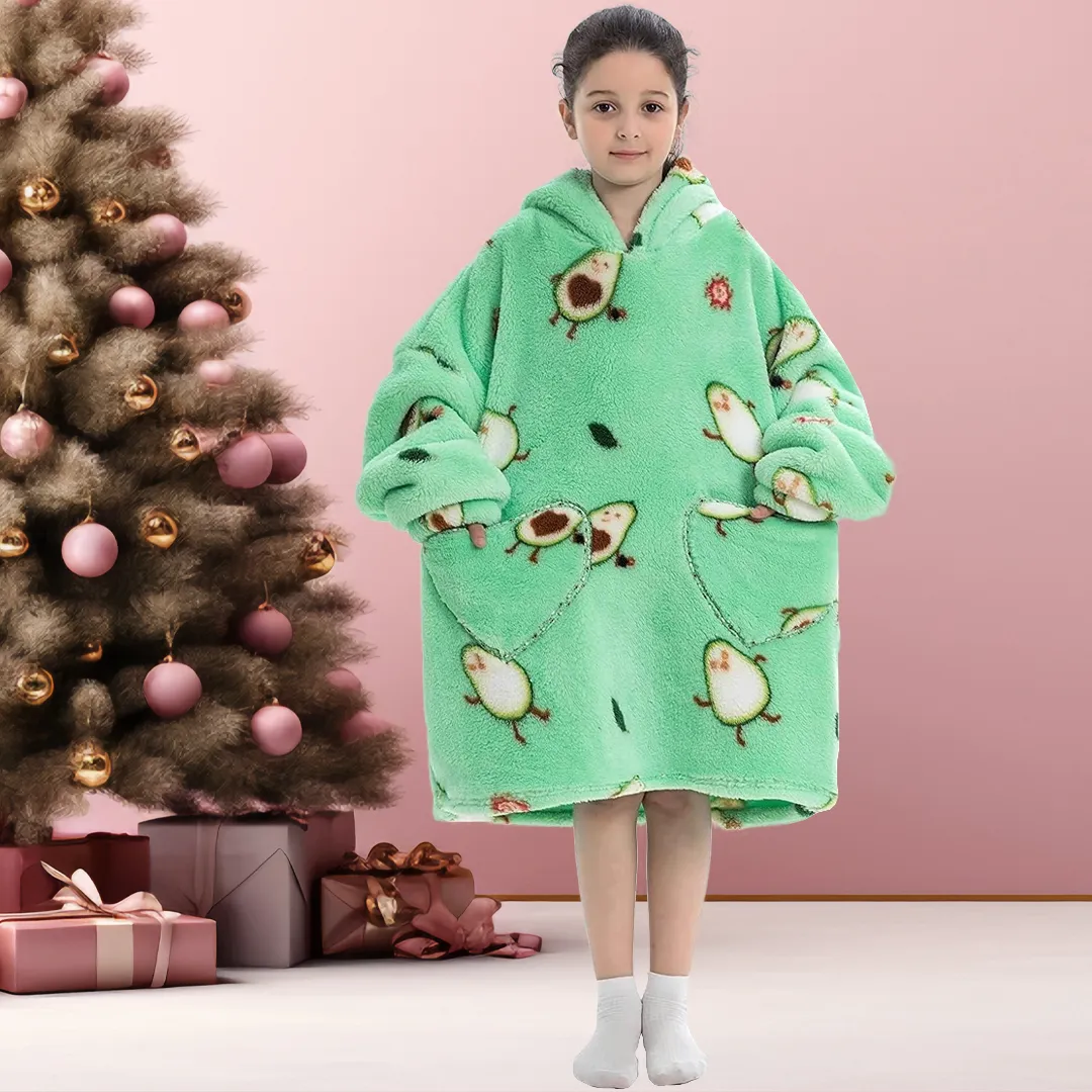 Kids Blanket Hoodie (1-12 Years Old)