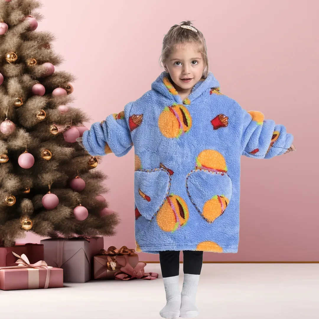 Kids Blanket Hoodie (1-12 Years Old)