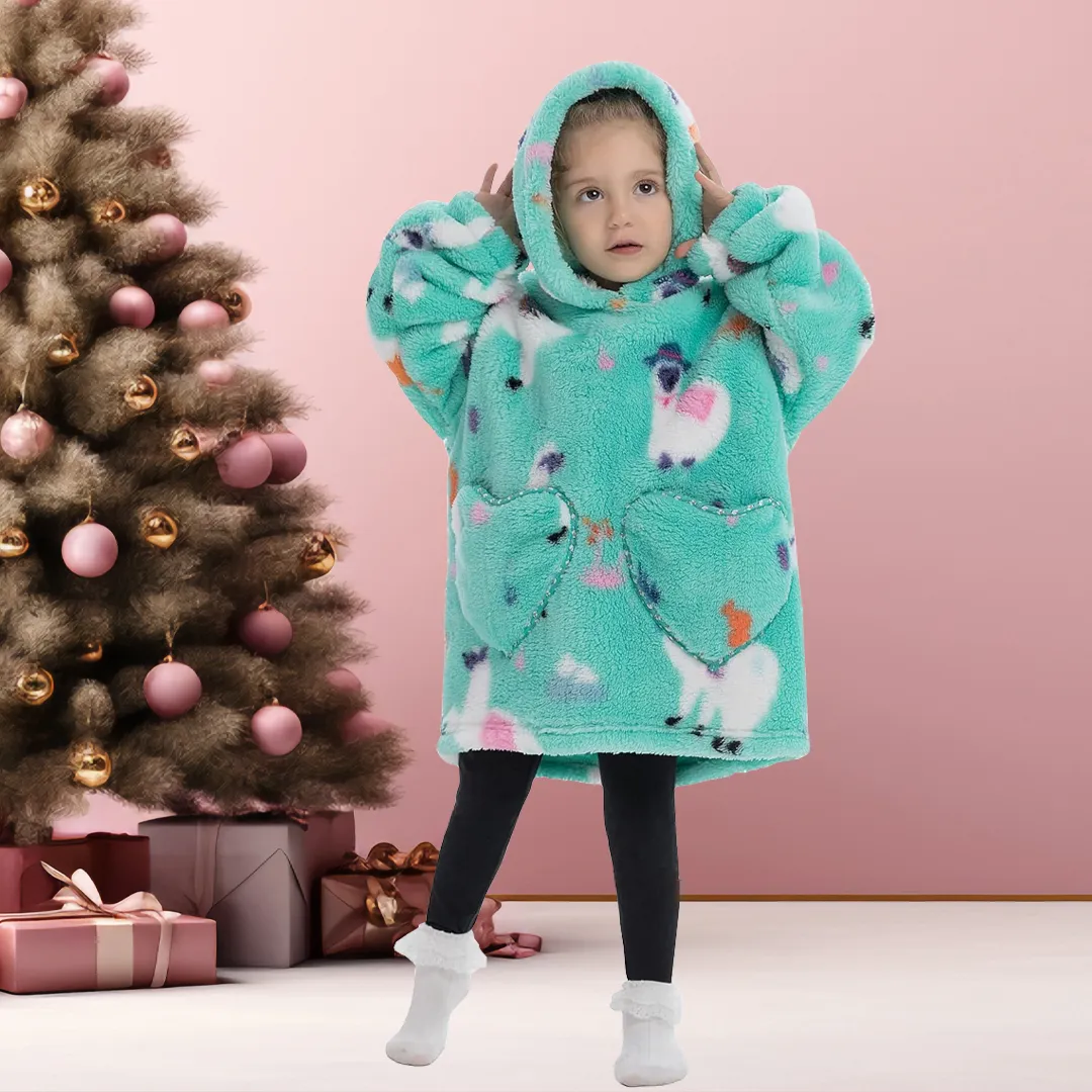 Kids Blanket Hoodie (1-12 Years Old)