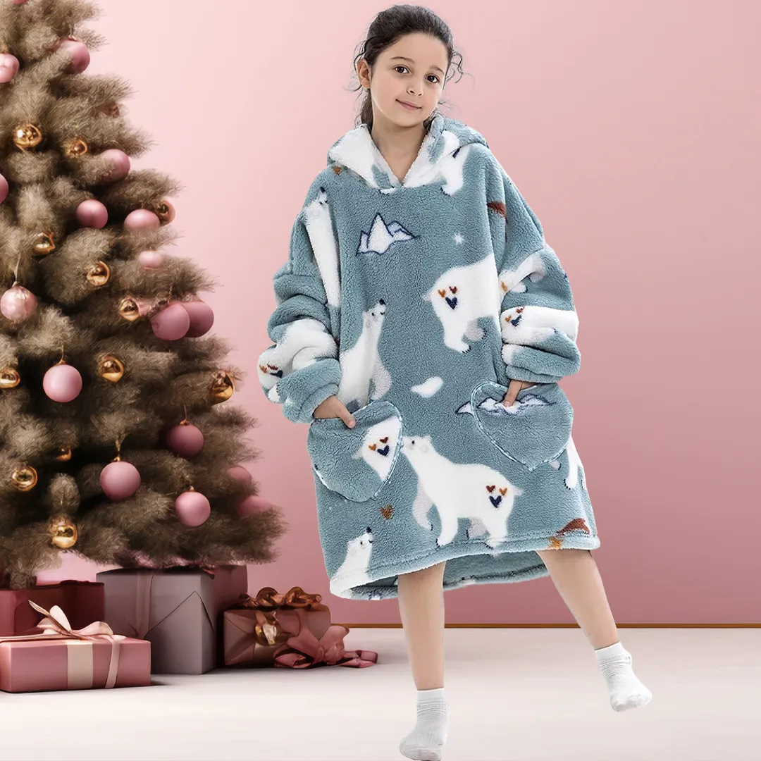 Kids Blanket Hoodie (1-12 Years Old)