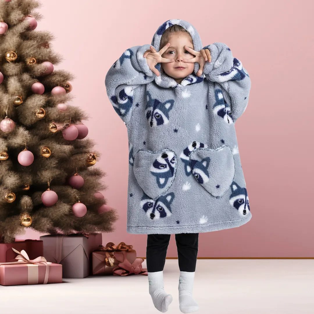 Kids Blanket Hoodie (1-12 Years Old)