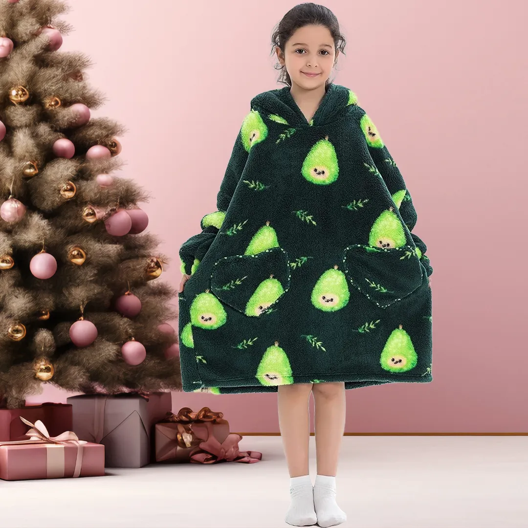 Kids Blanket Hoodie (1-12 Years Old)