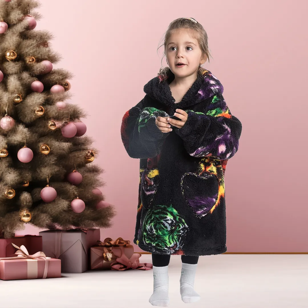 Kids Blanket Hoodie (1-12 Years Old)