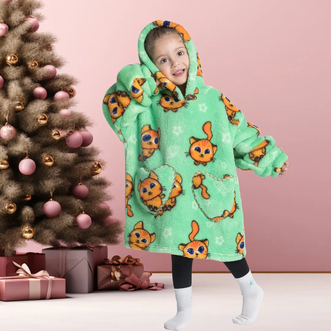 Kids Blanket Hoodie (1-12 Years Old)