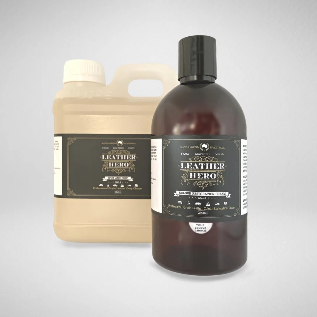 Leather Colour Cream Kit - Redwood