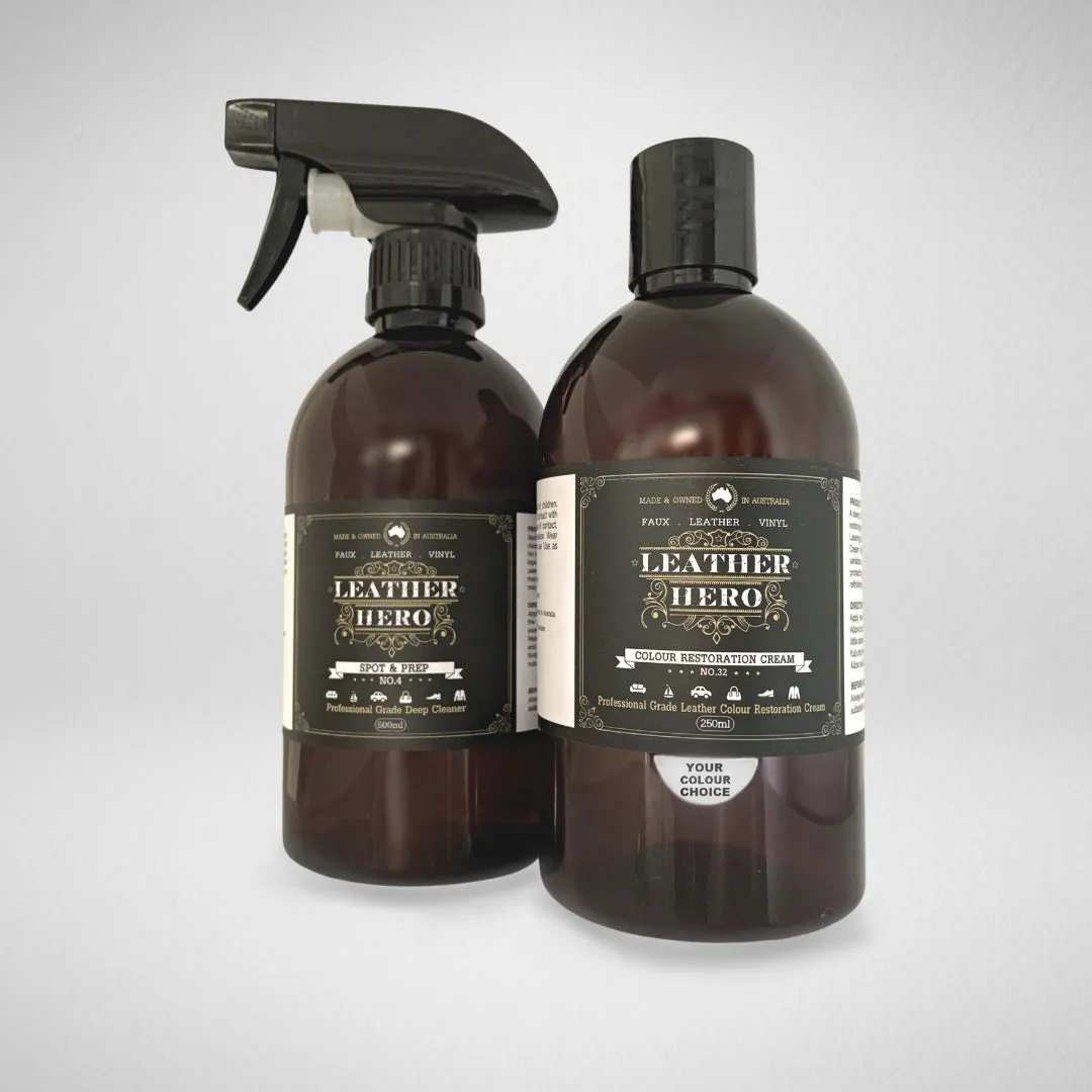 Leather Colour Cream Kit - Redwood